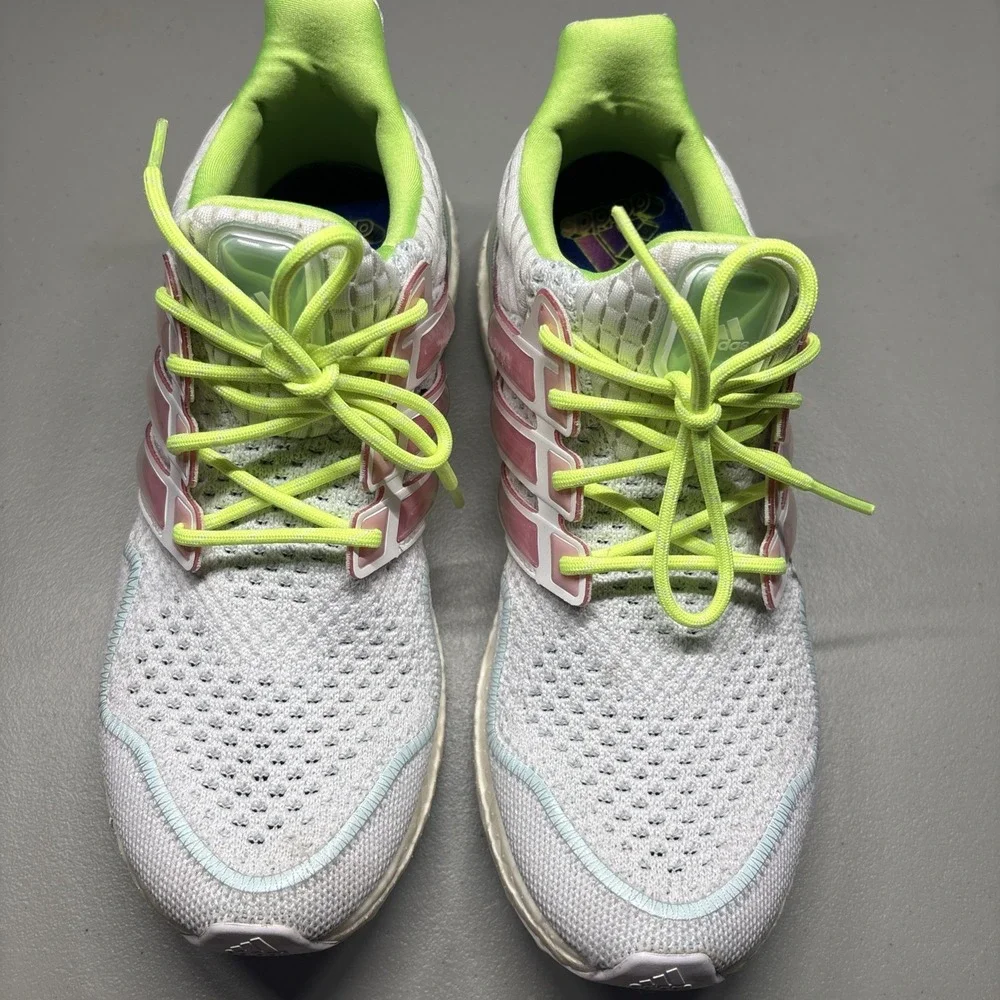Adidas Ultra Boost 1.0 Cloud 8.5 White Bliss Pink Lucid Lemon Running Sneakers